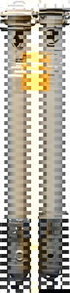 2 Inch Pipe, FNPT End Connections, 30 Inch Long Cartridge, 48 Inch Long, Cartridge Filter Housing with Pressure Relief